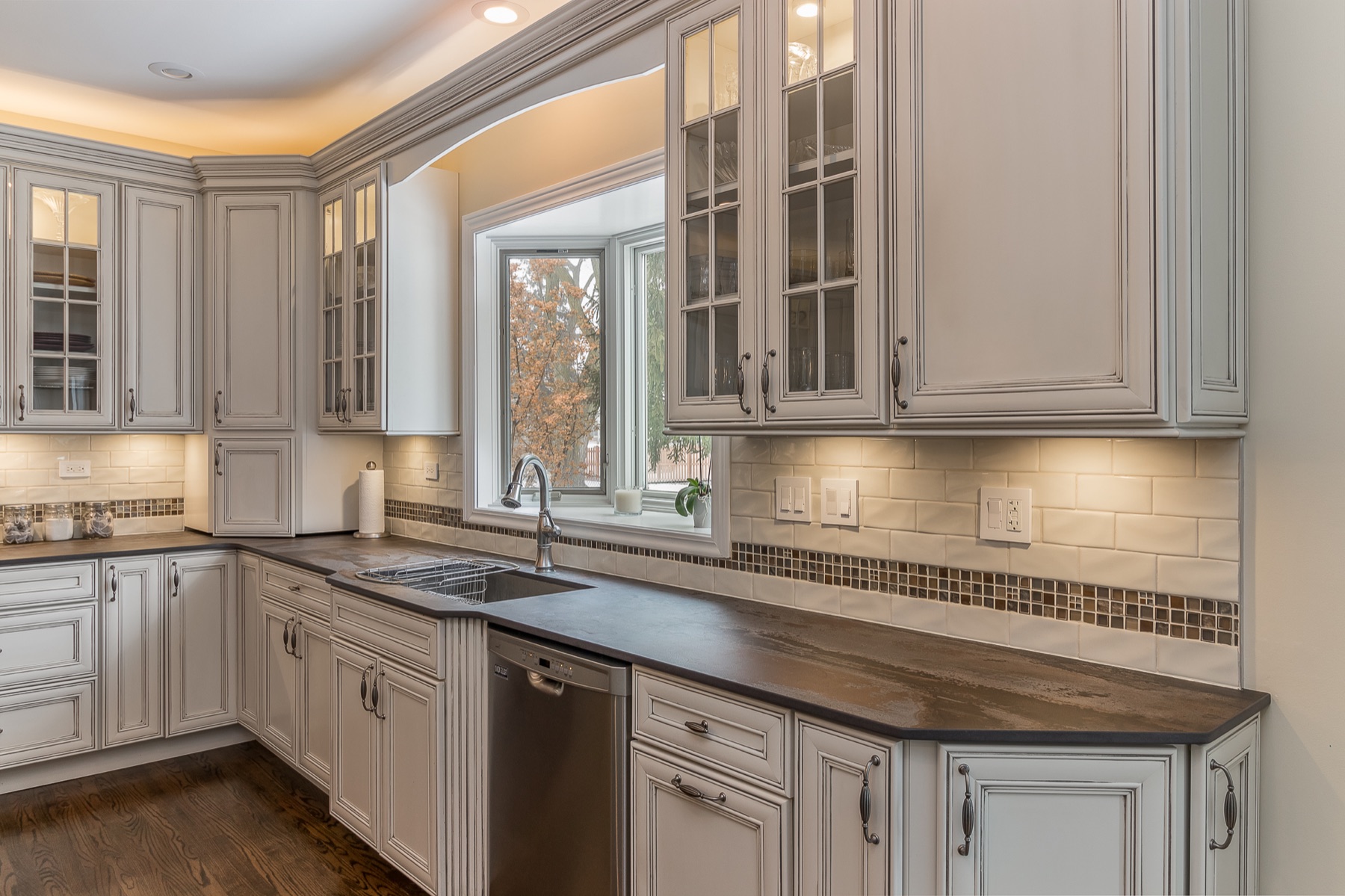 Completed Lombard renovation — Kitchen cabinetry and sink