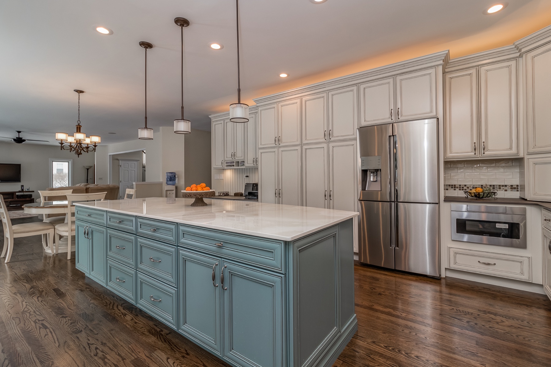 Completed Lombard renovation — Kitchen island and appliance wall